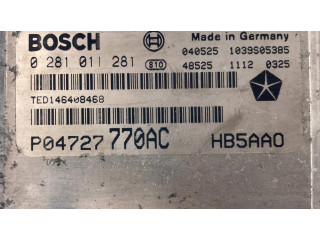 Řídící jednotka P04727770AC, 0281011281 Chrysler Voyager 2006