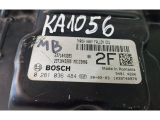 Блок управления двигателем Блок управления 237104328S, 0281036484 Dacia Duster