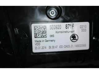 Панель приборов 5E0920871F   Skoda Octavia Mk3 (5E)       