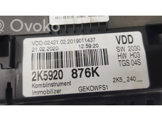 Přístrojová deska Volkswagen Caddy 2015 2K5920876K