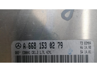 Řídící jednotka A6681530279, 0281010793 Mercedes-Benz A W168 2003