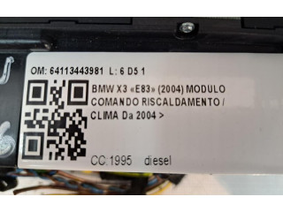 Блок управления климат-контролем 64113443981, 64113443981 BMW X3 E83