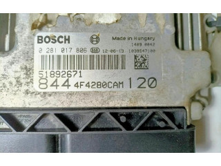 Блок управления двигателя 51853776, 0281017806 Lancia Delta