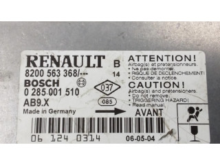Блок подушек безопасности 0285001510, 8200563368   Renault Clio III