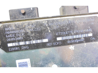 Řídící jednotka 9650359580, 9650359580 Citroen Berlingo 1999