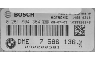 Блок управления двигателем ECU DME7586136, 0261S04364 Mini One - Cooper Cabrio R52