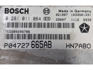 Генератор P04727665AB, 0281011064 Chrysler Voyager