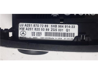 Блок управления климат-контролем A2518707289, 3CONECTORES Mercedes-Benz R W251