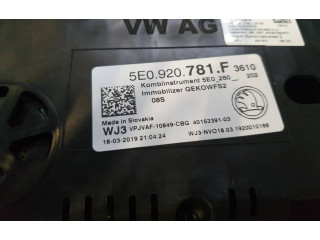 Панель приборов 5E0920781F   Skoda Octavia Mk3 (5E)       
