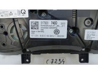 Панель приборов 517920740D, 517920740D   Volkswagen Golf Sportsvan       