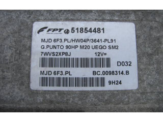 Блок управления двигателем Блок управления 51854481, MJD6F3.PL 90HP   Fiat Grande Punto