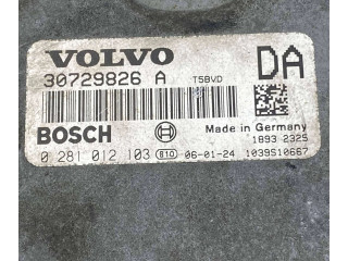Блок управления двигателя 30729826, 1039S10667 Volvo S60