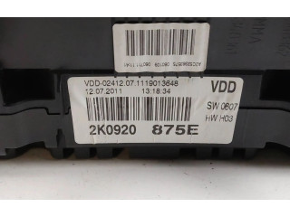 Přístrojová deska  Volkswagen Caddy 2012 2K0920875E  