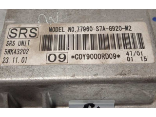 Блок подушек безопасности 77960S7AG920M2, 5WK43202   Honda Stream