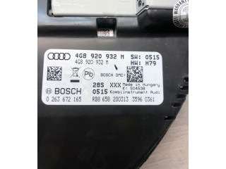 Панель приборов 4G8920932M, 0263672165   Audi A6 S6 C7 4G       