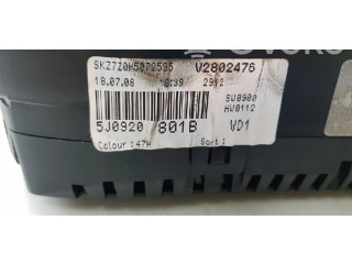 Přístrojová deska Skoda Roomster (5J) 2008 5J0920801B, 5J0920801B