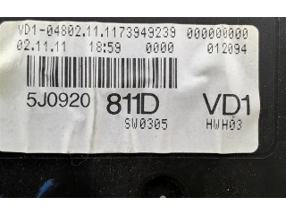 Панель приборов 5J0920811D Skoda Fabia Mk2 (5J)