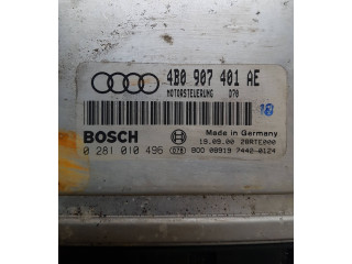 Блок управления двигателя 4B0907401AE, 0281010496 Audi A6 S6 C5 4B
