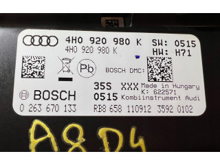 Přístrojová deska  Audi A8 S8 D4 4H 2013   