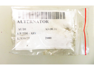 Генератор 0124525091, 06F903023F   Audi A3 S3 8L      