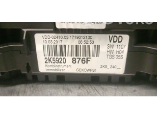 Přístrojová deska  Volkswagen Caddy 2017 2K5920876F, 2K5920876F  