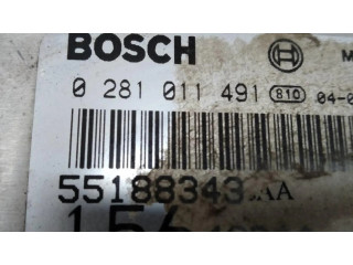 Блок управления двигателем Блок управления 0281011491 Alfa Romeo 166