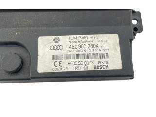 Pojistková skříňka Řídící jednotka BSM 4E0907280A, 4E0910280A   Audi A8 S8 D3 4E 2006