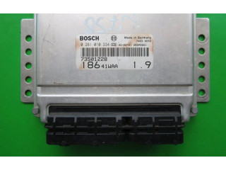 Блок управления двигателем Блок управления 73501228, 0281010334 Fiat Multipla