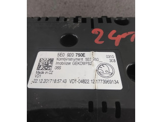 Панель приборов 5E0920750E, 5E0920750E   Skoda Octavia Mk3 (5E)       