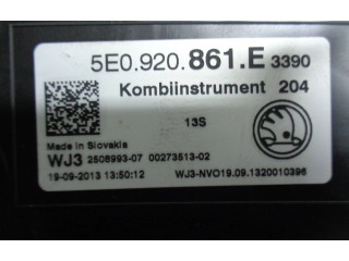 Панель приборов 5E0920861E, 5E0920861E   Skoda Octavia Mk3 (5E)       