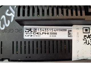 Блок управления климат-контролем 13435154, 13435154   Opel Meriva B