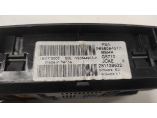 Блок управления климат-контролем 9658084577, 281138632   Citroen C4 I