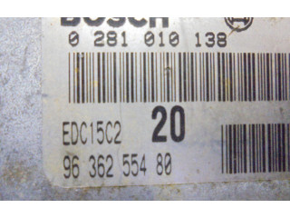 Řídící jednotka 9636255480, 9636255480 Citroen Berlingo 2002