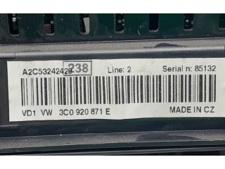 Přístrojová deska Volkswagen Passat Alltrack 2008 3C0920871E