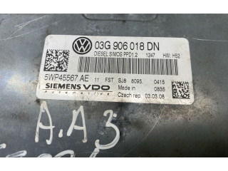 Комплект блоков управления 03G906018DN, 5WP45567AE Audi A3 S3 A3 Sportback 8P
