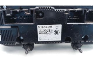 Блок управления климат-контролем 5E0820047M, 5HB011175 Skoda Octavia Mk3 (5E)