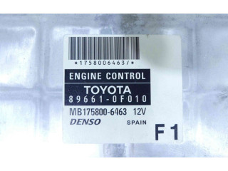 Блок управления двигателем Блок управления 89661-0F010, IMPRK1244535   Toyota Corolla Verso E121