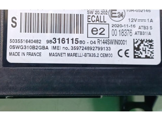 Блок управления 9831611580 Citroen Berlingo