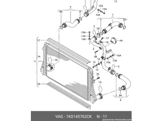 Интеркулер  1K0145762CK   Volkswagen PASSAT B6 