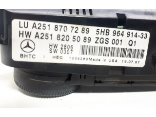 Блок управления климат-контролем A2518707289, A2518205089   Mercedes-Benz R W251