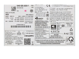 Радио/ проигрыватель CD/DVD / навигация 5H0035820F Volkswagen Golf VIII