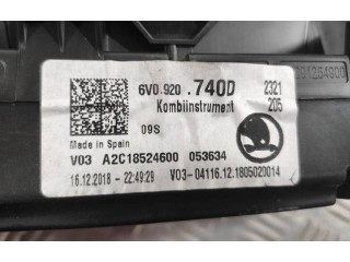 Панель приборов 6V0920740D, 053634   Skoda Fabia Mk3 (NJ)       