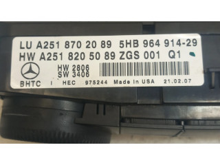 Блок управления климат-контролем A2518702089, 2518702089   Mercedes-Benz ML W164