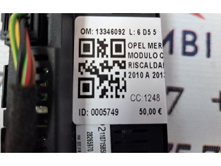 Блок управления климат-контролем 13346092, 13346092 Opel Meriva B