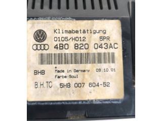 Блок управления климат-контролем 4B0820043AC, 0105H012   Audi A6 S6 C5 4B