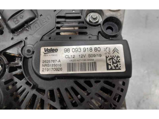 Генератор 9809391880, VALEO Peugeot 2008 I