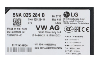 Блок управления 5NA035284B Skoda Octavia Mk3 (5E)