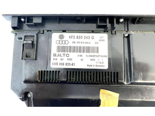 Блок управления климат-контролем 4F2820043Q, 5HB00883361 Audi A6 S6 C6 4F