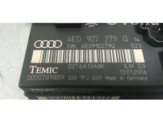 Pojistková skříňka Řídící jednotka BSM 4E0907279H, 4E0907279   Audi A8 S8 D3 4E 2005