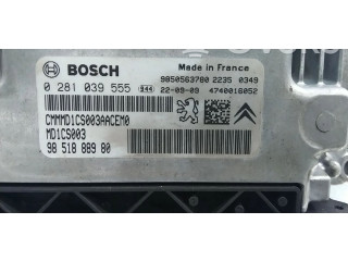 Блок управления двигателя 0281039555, 9850563780   Peugeot Partner III